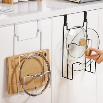 Creative Iron Art Door Back Type Pot Cover Rack Storage Shelf For Kitchen Cutting Board Drain Stand Storage Racks Hanger Hook
Creative Iron Art Door Back Type Pot Cover Rack Storage Shelf For Kitchen Cutting Board Drain Stand Storage Racks Hanger Hook