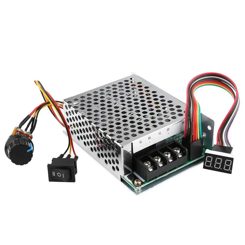 PWM DC10-55V 12V 24V 36V 48V 60A PWM DC Motor Speed Controller Reversible Switch Set DC Brush Motor Tools Accessories Supplies
PWM DC10-55V 12V 24V 36V 48V 60A PWM DC Motor Speed Controller Reversible Switch Set DC Brush Motor Tools Accessories Supplies