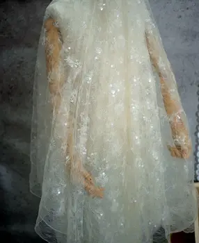 1meters /lot sequin tulle lace fabric in white net wedding lace embroidery lace , craft fabric 150cm wide
1meters /lot sequin tulle lace fabric in white net wedding lace embroidery lace , craft fabric 150cm wide