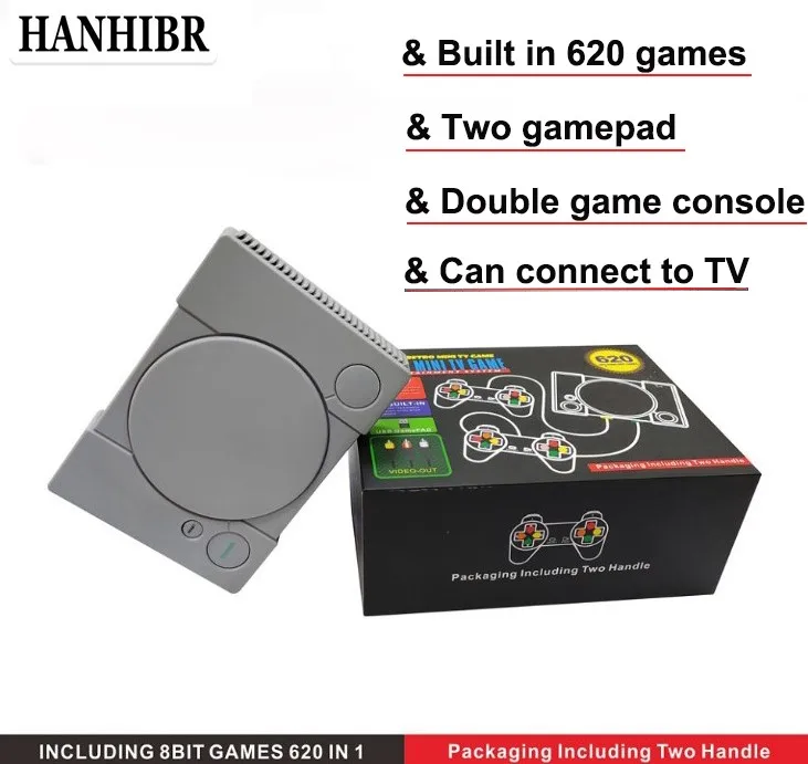 HANHIBR 620 Retro Video Game Console Double Gamepad 8 Bit Support AV Out Put TV Video Game With 2 PCS Controller 2019 Newest
HANHIBR 620 Retro Video Game Console Double Gamepad 8 Bit Support AV Out Put TV Video Game With 2 PCS Controller 2019 Newest