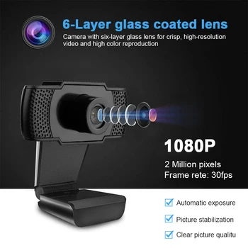 Web Cam 1080P Webcam Manual focus USB Web Camera with Microphone Video Call Webcam for PC Laptop Computer Desktop
Web Cam 1080P Webcam Manual focus USB Web Camera with Microphone Video Call Webcam for PC Laptop Computer Desktop