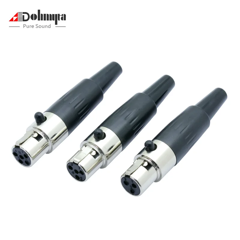 10Pcs Mini XLR 3 4 5 Pin Female Plug Small XLR Audio Microphone Connector MIC for Cable Soldering Straight
10Pcs Mini XLR 3 4 5 Pin Female Plug Small XLR Audio Microphone Connector MIC for Cable Soldering Straight
