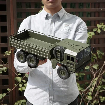 Q64 1:16 RC Off-Road Military Truck 2.4G 6WD Car with Head Lights 500g Load RC Pickup Car Gift for Kids
Q64 1:16 RC Off-Road Military Truck 2.4G 6WD Car with Head Lights 500g Load RC Pickup Car Gift for Kids