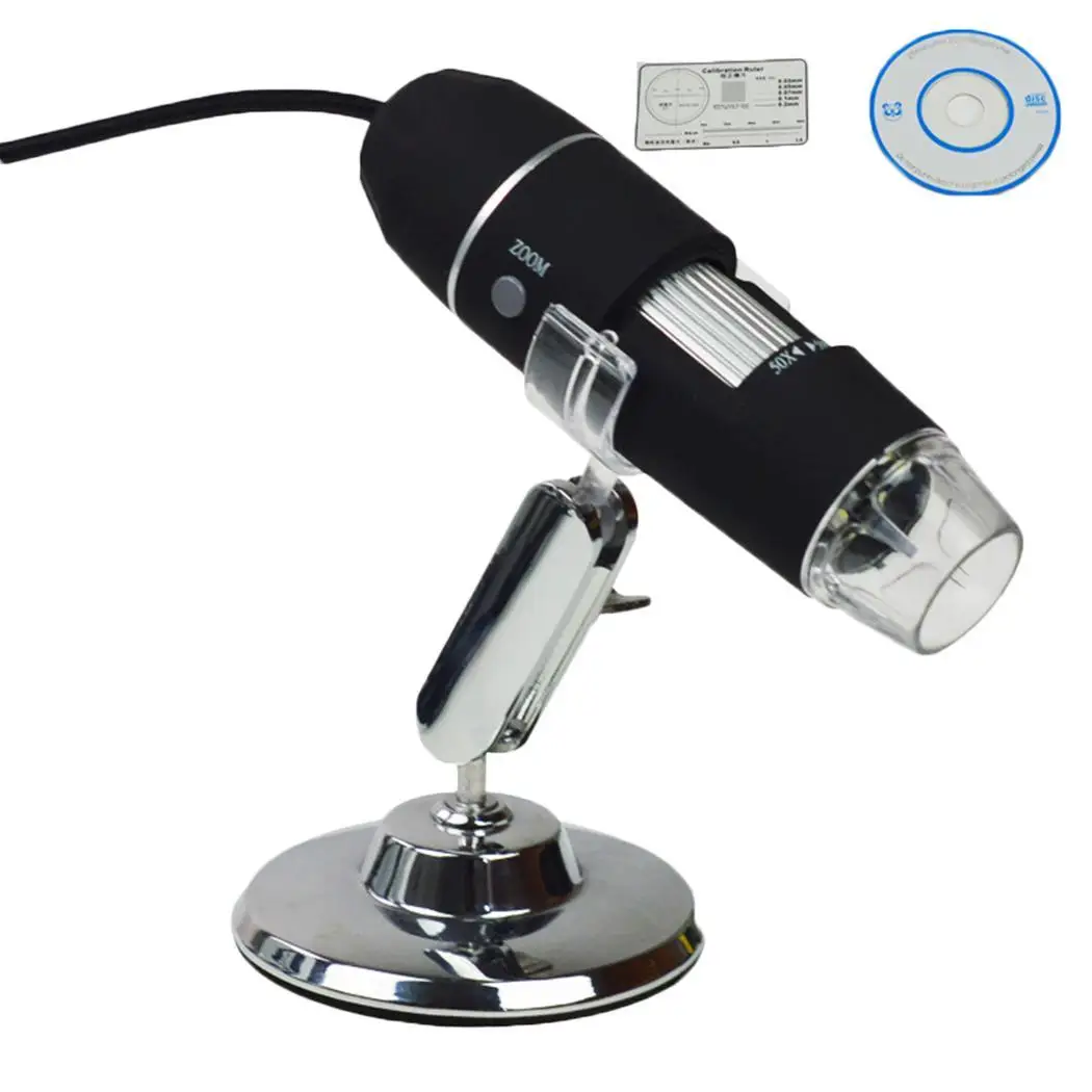 Portable USB Digital Magnifier Electron Microscope with LED DC 5V 1000X/500X Black 8 bulbs light
Portable USB Digital Magnifier Electron Microscope with LED DC 5V 1000X/500X Black 8 bulbs light
