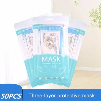 10/50pcs High Quality Face Mask Non Woven Disposable Face Mask 3 Layers Anti-Dust Face Masks Ear loop Mouth Mask 
10/50pcs High Quality Face Mask Non Woven Disposable Face Mask 3 Layers Anti-Dust Face Masks Ear loop Mouth Mask