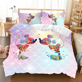 Mickey Minnie Girls Bedding Set Lovely Couple Queen King Size Bed Set Duvet Cover Pillow Case Comforter Bedding Sets 
Mickey Minnie Girls Bedding Set Lovely Couple Queen King Size Bed Set Duvet Cover Pillow Case Comforter Bedding Sets