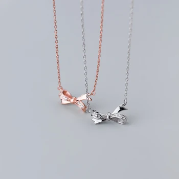MloveAcc New 100% Pure 925 Sterling Silver Clear CZ Romantic Bowknot Pendant Necklace for Women Engagement Gift
MloveAcc New 100% Pure 925 Sterling Silver Clear CZ Romantic Bowknot Pendant Necklace for Women Engagement Gift