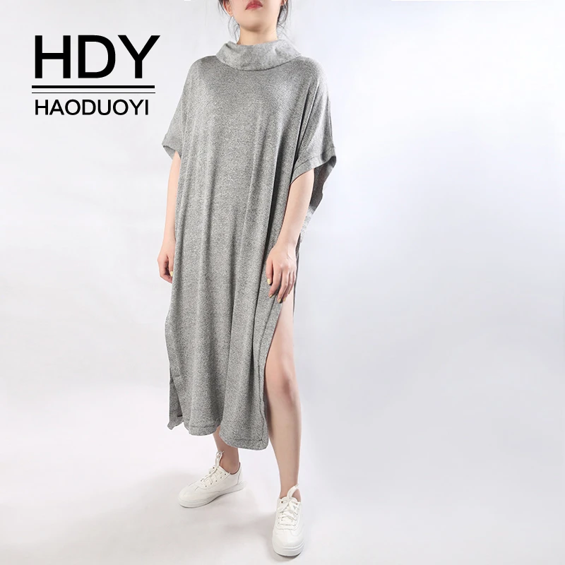 HDY Haoduoyi Autumn Fashion Elegant Casual Loose Solid Color Side Split Soft Cowl Neck Long Sweater
HDY Haoduoyi Autumn Fashion Elegant Casual Loose Solid Color Side Split Soft Cowl Neck Long Sweater