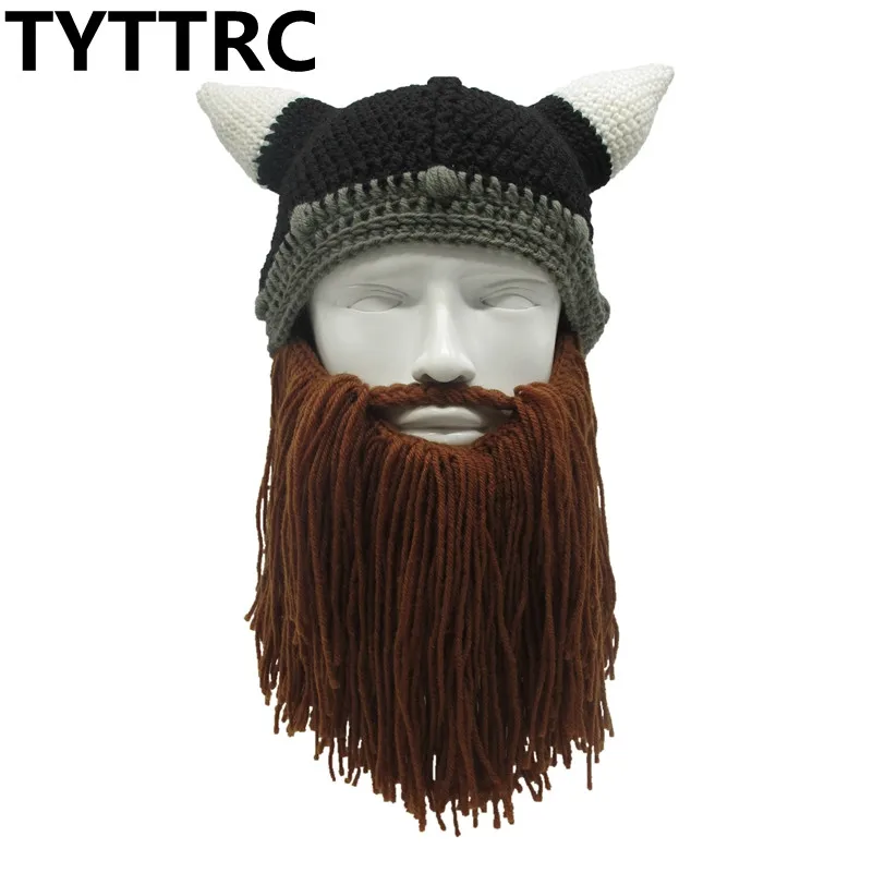 New Barbarian Viking Beanie Beard Horn Hat Handmade Knit Winter Warm Cap Men Women Birthday Cool Funny Gag Party Christmas
New Barbarian Viking Beanie Beard Horn Hat Handmade Knit Winter Warm Cap Men Women Birthday Cool Funny Gag Party Christmas