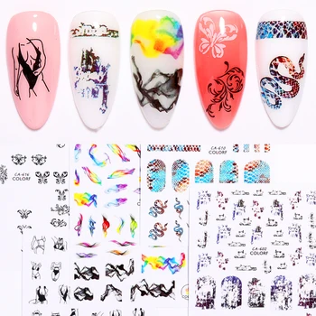 1 Sheet 3D Nail Stickers Irregular Mixed Patterns Colorful Self-Adhesive Nail Transfer Decals 3D Nail Art DIY Design Decoration
1 Sheet 3D Nail Stickers Irregular Mixed Patterns Colorful Self-Adhesive Nail Transfer Decals 3D Nail Art DIY Design Decoration