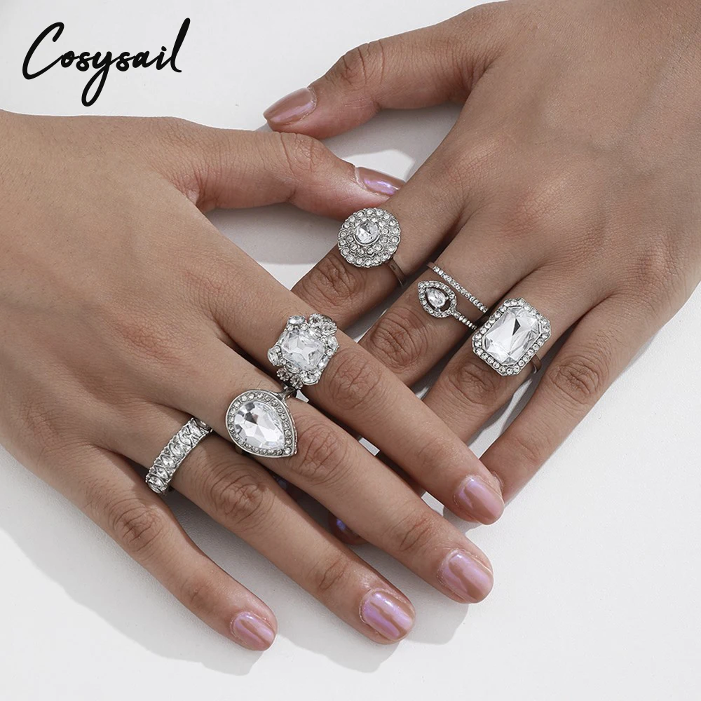 Cosysail 10Pcs/Set Bohemian Crystal CZ Geometry Ring Set for Women Vintage Boho Fruit Knuckle Ring Finger Jewelry Gift 2021
Cosysail 10Pcs/Set Bohemian Crystal CZ Geometry Ring Set for Women Vintage Boho Fruit Knuckle Ring Finger Jewelry Gift 2021