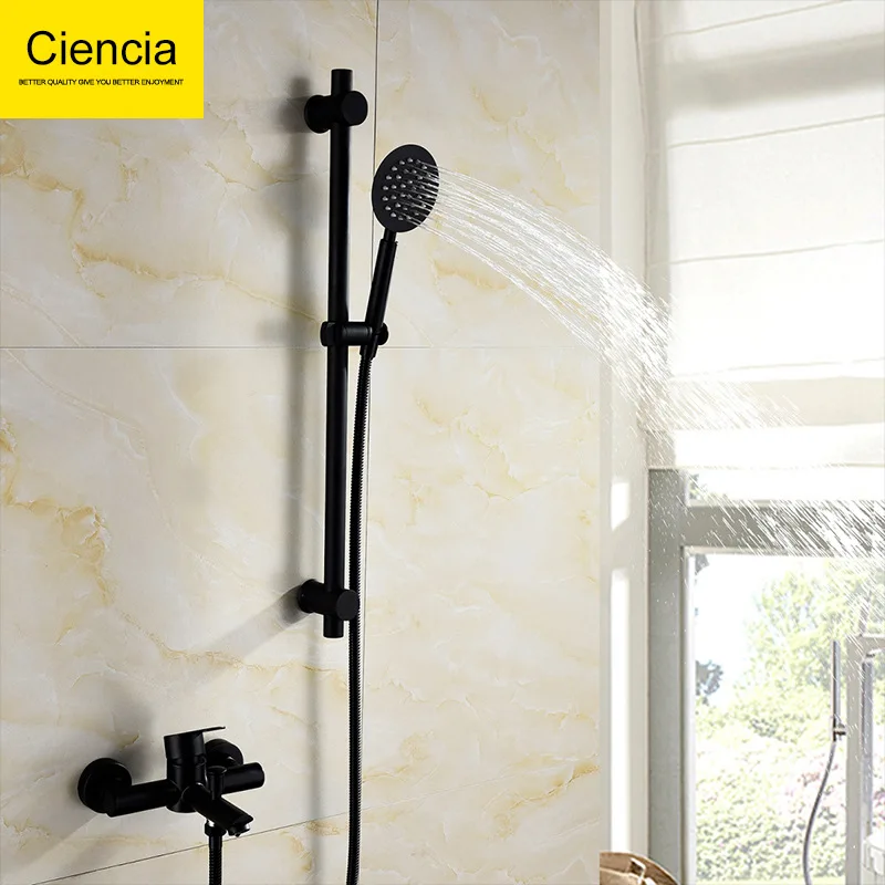 304 Stainless Steel Black And White with Pattern Shower Head Set And Cold Mixing Valve Faucet Bathroom Shower Nozzle Lift Rod
304 Stainless Steel Black And White with Pattern Shower Head Set And Cold Mixing Valve Faucet Bathroom Shower Nozzle Lift Rod