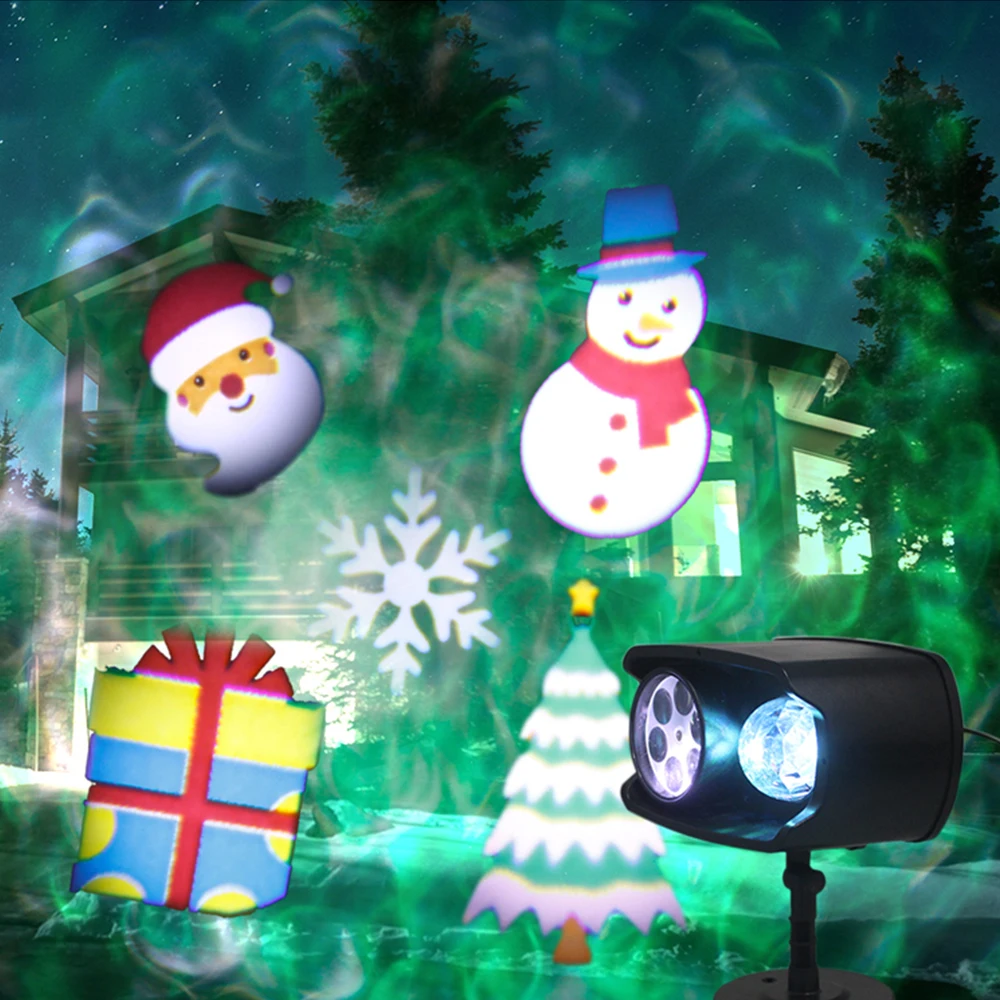 2 in 1 LED Projector Light Lamp Water Wave Christmas Halloween Decoration EU/US/UK/JP/AU Plug
2 in 1 LED Projector Light Lamp Water Wave Christmas Halloween Decoration EU/US/UK/JP/AU Plug