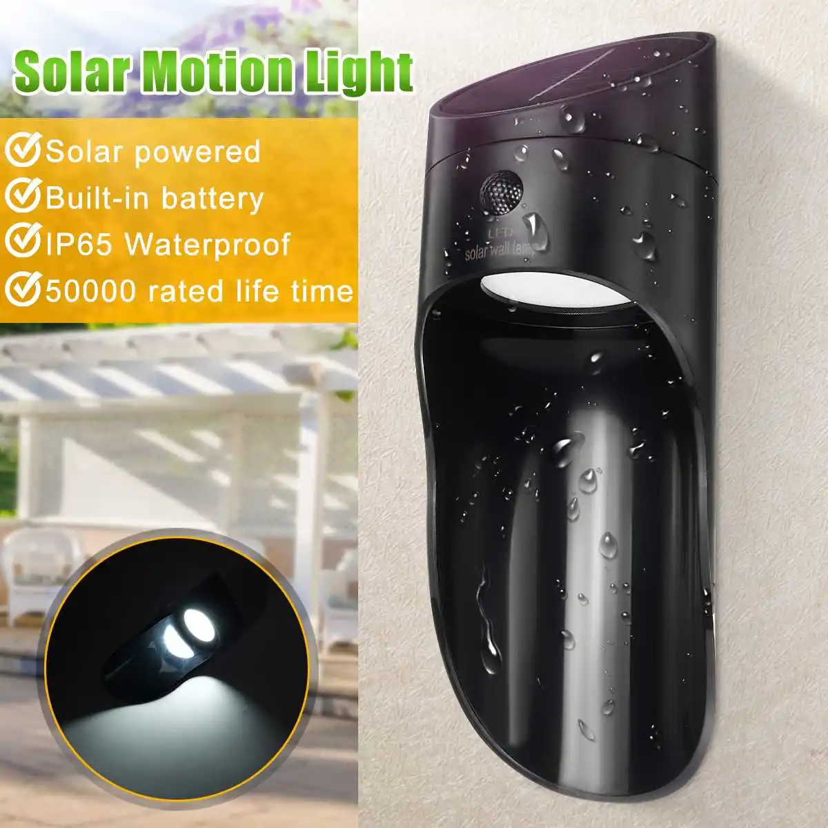 LED Solar Wall Light IP65 Waterproof Easy to Install Outdoor Garden Solar Wall Light Two Light Mode Switch Street Light
LED Solar Wall Light IP65 Waterproof Easy to Install Outdoor Garden Solar Wall Light Two Light Mode Switch Street Light
