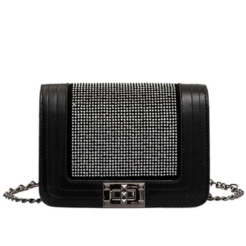 Small Crossbody Bags for Women Quality Leather Chain Strap Female Shoulder Bag Casual Flap Bag Diamonds Ladies' Messenger Bag
Small Crossbody Bags for Women Quality Leather Chain Strap Female Shoulder Bag Casual Flap Bag Diamonds Ladies' Messenger Bag