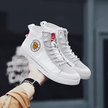 Fashion Sneakers Men Canvas Shoes High top Male Brand Footwear Men's Casual Shoes Fashion Black white Khaki Sneakers
Fashion Sneakers Men Canvas Shoes High top Male Brand Footwear Men's Casual Shoes Fashion Black white Khaki Sneakers