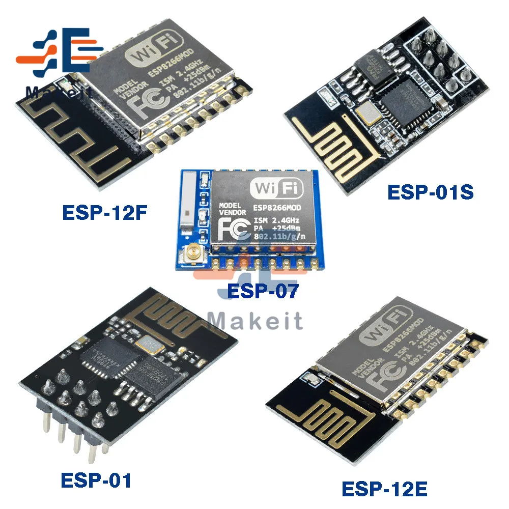 ESP8266 ESP-01 ESP-01S ESP-07 ESP-12E ESP-12F Remote Serial Port Wireless WIFI Module Intelligent System Adapter Flash IOT
ESP8266 ESP-01 ESP-01S ESP-07 ESP-12E ESP-12F Remote Serial Port Wireless WIFI Module Intelligent System Adapter Flash IOT