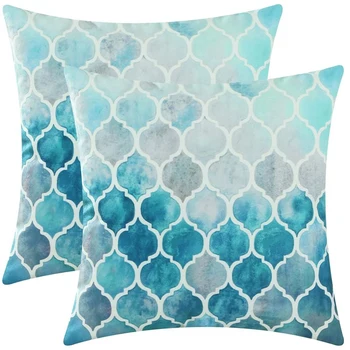 Pack of 2 Cozy Throw Pillow Cases Covers for Couch Bed Sofa Manual Painted Colorful Geometric Trellis Chain Print
Pack of 2 Cozy Throw Pillow Cases Covers for Couch Bed Sofa Manual Painted Colorful Geometric Trellis Chain Print