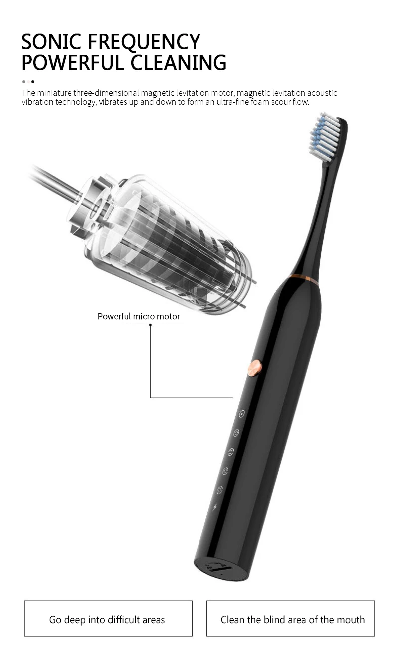 Shop Generic Super Sonic Electric Toothbrushes Smart Sonic Vibration