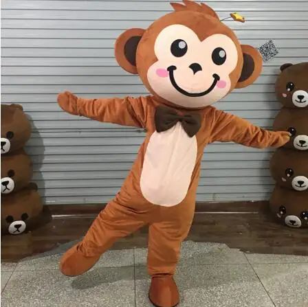 

Little Monkey Mascot Costume Fancy dress Mascotte Cartoon Appearl Halloween Birthday Cosplay Costume