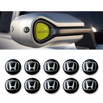 

10pcs 14mm car Key Emblem Logo Stickers for Hondas CBR300RR CBR600RR CBR1000RR CBR500R CBR650F VFR800 1200 VTX1300 Car Styling