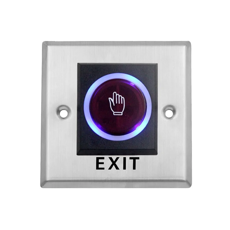 

Door Exit Push Button Release Switch Opener NO COM NC LED light For Door Access Control System Entry Open Touch