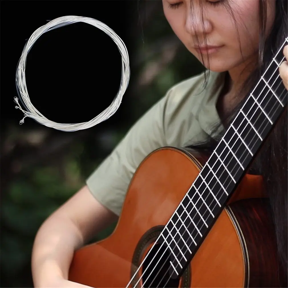 6 nylon strings for classical guitars timbres are sweet beautiful and pure Well-polished surface Wooden guitar 6 pcs
6 nylon strings for classical guitars timbres are sweet beautiful and pure Well-polished surface Wooden guitar 6 pcs