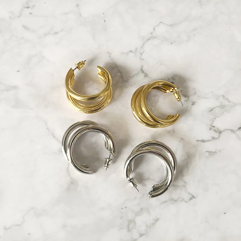 Minimalist Gold Color Multilayer C Shape Earrings for Women Mujer Metal Alloy Circle Open Hoop Earrings Statement Party Jewelry
Minimalist Gold Color Multilayer C Shape Earrings for Women Mujer Metal Alloy Circle Open Hoop Earrings Statement Party Jewelry