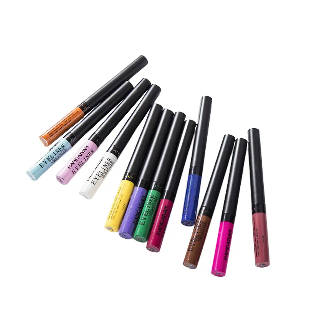Color Matte Eyeliner Liquid Waterproof 12 pcs Smoothly Colorful Long Lasting Natural Beauty Make Up Eyeliner
Color Matte Eyeliner Liquid Waterproof 12 pcs Smoothly Colorful Long Lasting Natural Beauty Make Up Eyeliner