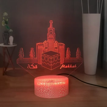 Novelty Makkah LED Night Light Modern 3D Visual Table Lamp USB Remote Control Desk Lamp RGB Colorful Bedroom Sleeping Night Lamp
Novelty Makkah LED Night Light Modern 3D Visual Table Lamp USB Remote Control Desk Lamp RGB Colorful Bedroom Sleeping Night Lamp