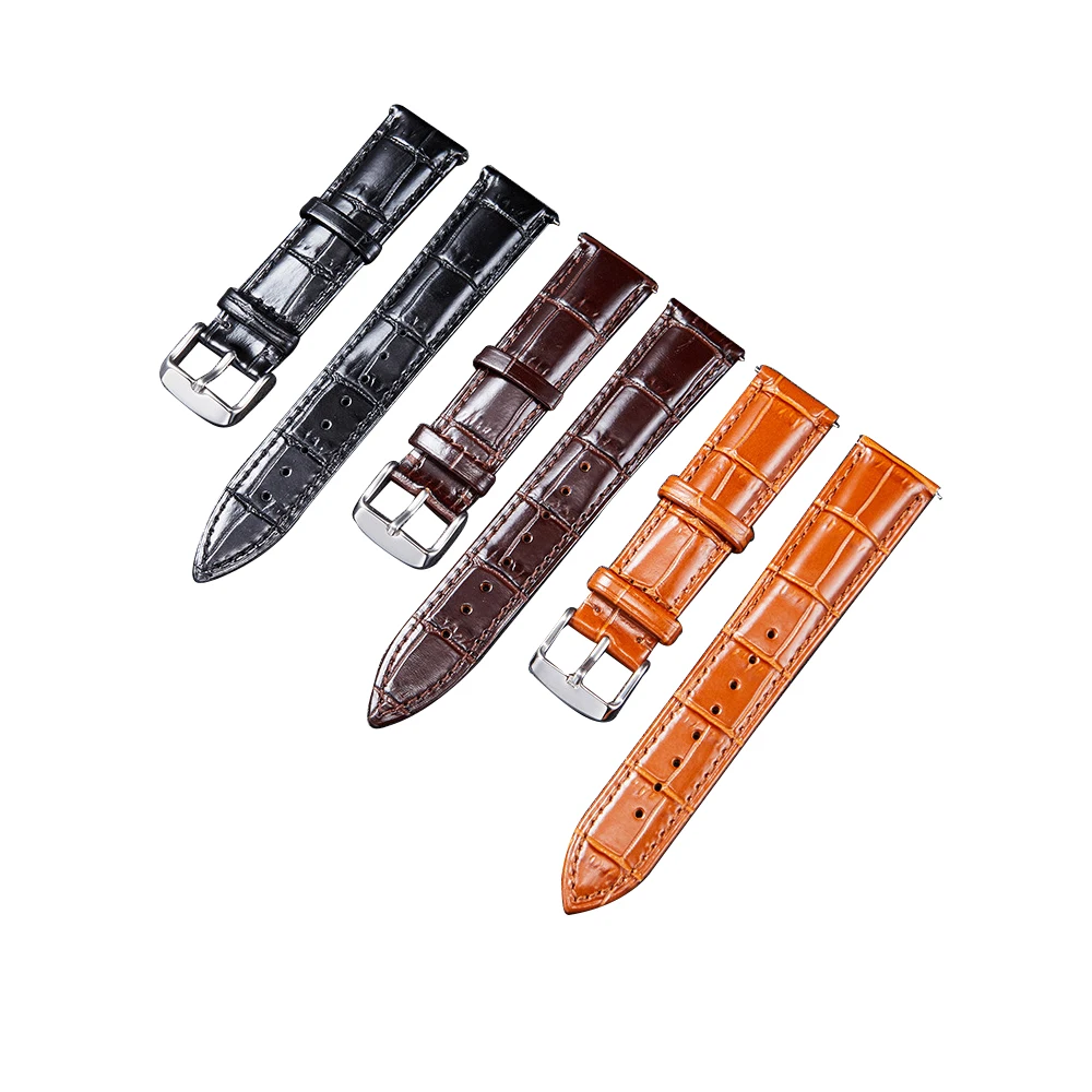 Shiny Double Leather Watch Bands Deployment Quick Release with BuckleBlack Brown Replacement Watch Strap for Men & Women WB43
Shiny Double Leather Watch Bands Deployment Quick Release with BuckleBlack Brown Replacement Watch Strap for Men & Women WB43