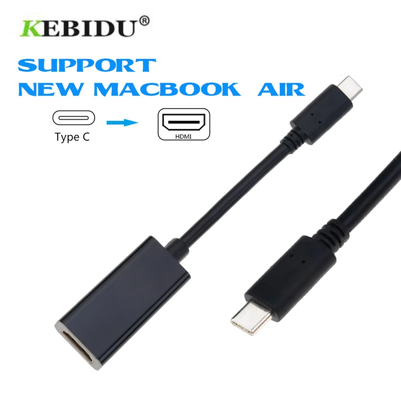 USB C To HDMI Adapter 4K 60Hz Type C 3.1 Male To HDMI Female Cable Adapter Converter For Samsung S9/8 Plus HTC HUAWEI Newest
USB C To HDMI Adapter 4K 60Hz Type C 3.1 Male To HDMI Female Cable Adapter Converter For Samsung S9/8 Plus HTC HUAWEI Newest