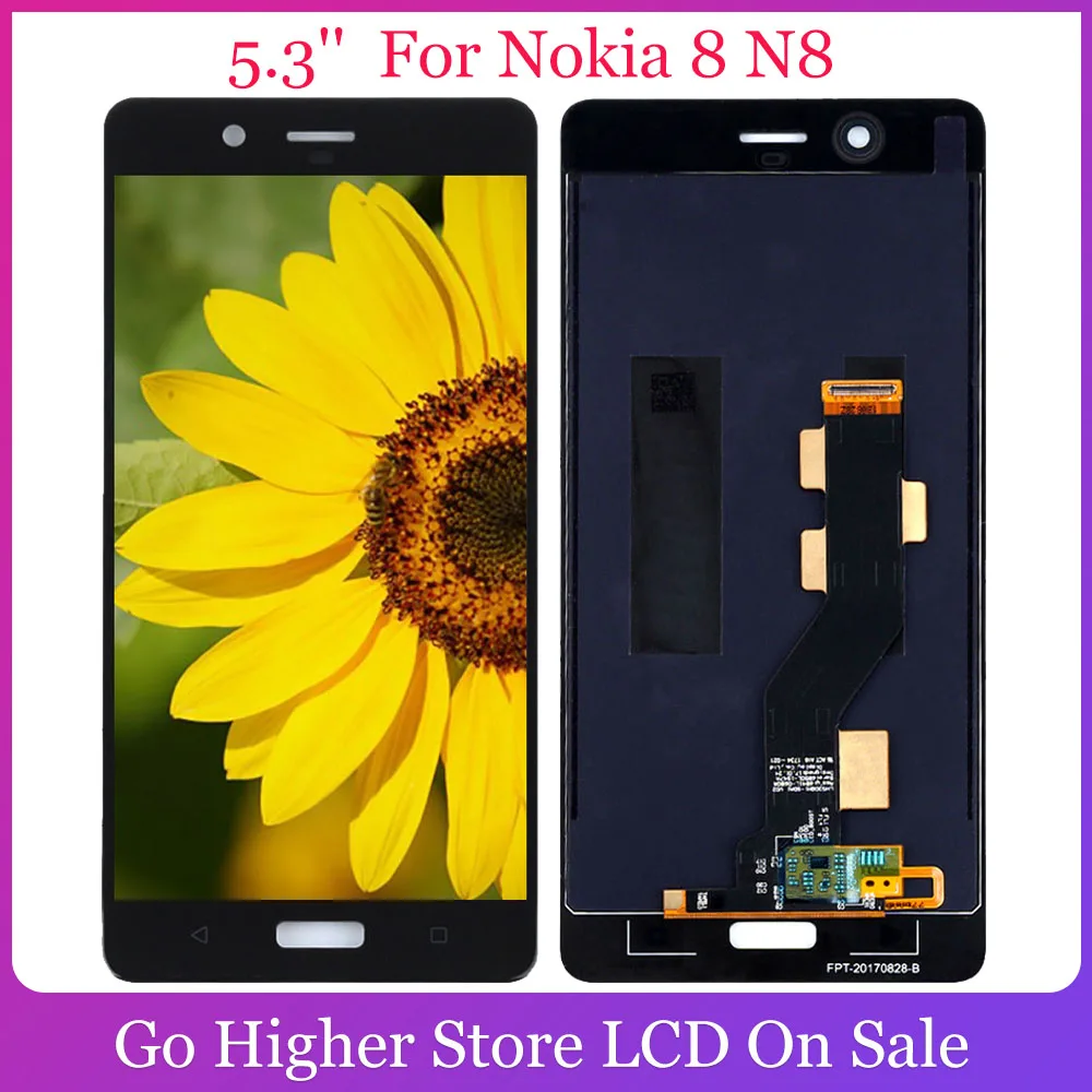 ЖК дисплей 5 3 дюйма для Nokia 8 N8 TA 1004 1052 1012 с дигитайзером и сенсорным экраном в сборе
