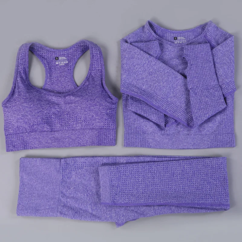 Hot Selling 3 Piece Sets Sportswear 2020 Yoga Fitness Wear Women Workout Clothing
Hot Selling 3 Piece Sets Sportswear 2020 Yoga Fitness Wear Women Workout Clothing