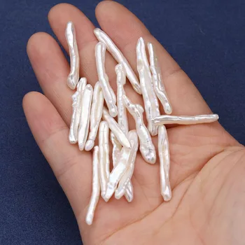 Natural Freshwater Pearl Beads 4x35-4x40mm No Hole Irregular Needle Shape Pearl Loose Beads for DIY Necklace Jewelry Accessories
Natural Freshwater Pearl Beads 4x35-4x40mm No Hole Irregular Needle Shape Pearl Loose Beads for DIY Necklace Jewelry Accessories