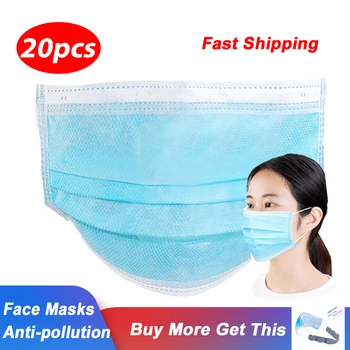 20 Pieces Disposable Masks Meltblown Dustproof Breathable Masks Aseptic 3-layer Thick Protective Masks Family Protective Product
20 Pieces Disposable Masks Meltblown Dustproof Breathable Masks Aseptic 3-layer Thick Protective Masks Family Protective Product
