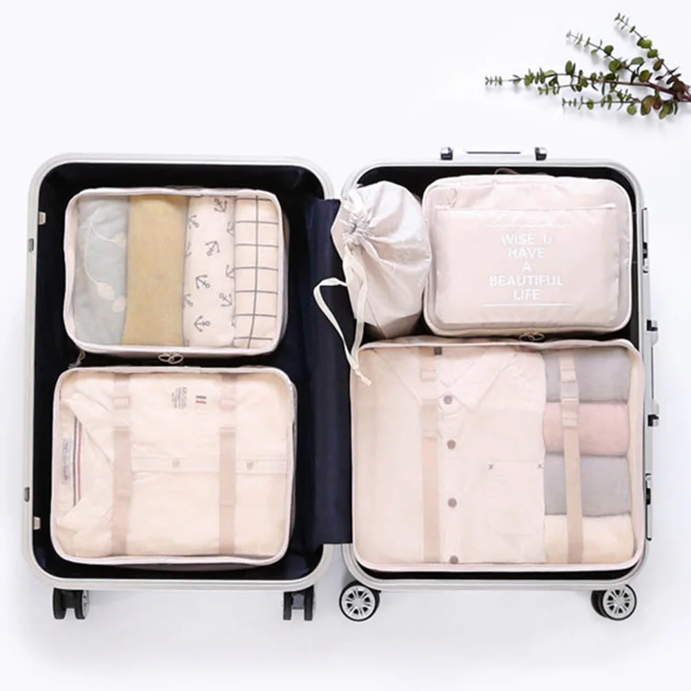 6 Pcs/set Dustproof Home Supplies Waterproof Fabric Travel Case Clothes Organiser Pouch Storage Bag Luggage Multifunctional
6 Pcs/set Dustproof Home Supplies Waterproof Fabric Travel Case Clothes Organiser Pouch Storage Bag Luggage Multifunctional