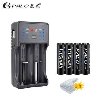 PALO 4pcs aaa rechargeable battery aa nimh ni-mh battery 1100mah 3a battery with led display battery charger aa battery charger
PALO 4pcs aaa rechargeable battery aa nimh ni-mh battery 1100mah 3a battery with led display battery charger aa battery charger