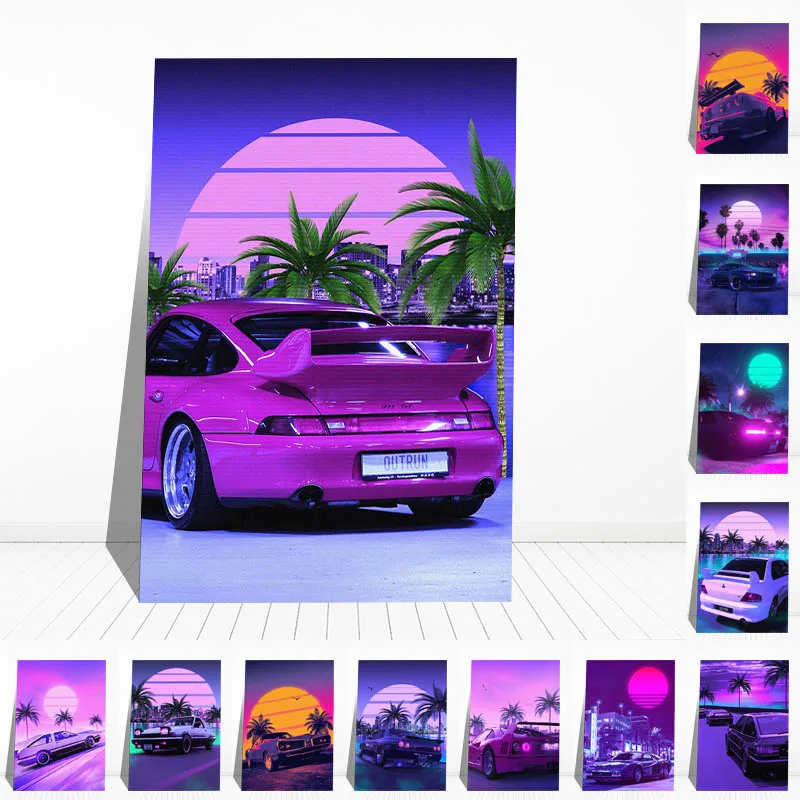 No Frame Car Synthwave Wall Art Print Canvas Painting Nordic Posters and Prints Wall Pictures
No Frame Car Synthwave Wall Art Print Canvas Painting Nordic Posters and Prints Wall Pictures