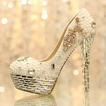 Popular Ivory Round Toe Imitation Pearl Formal Shoes Crystal Tassels Bride Wedding Shoes Lady's Shoes Platform Dress Shoes
Popular Ivory Round Toe Imitation Pearl Formal Shoes Crystal Tassels Bride Wedding Shoes Lady's Shoes Platform Dress Shoes