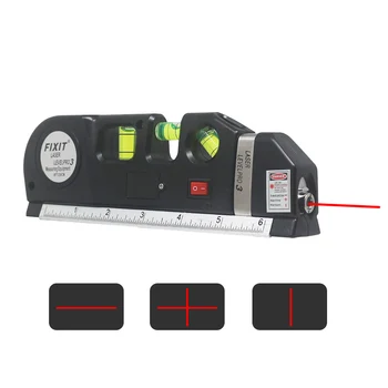Laser Level Horizontal Vertical Measuring Tools with Metric Ruler 2.5m Multipurpose Level Laser
Laser Level Horizontal Vertical Measuring Tools with Metric Ruler 2.5m Multipurpose Level Laser