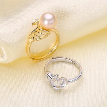 Delicate Pearl Rings Settings S925 Sterling Silver Rings Mount Women DIY Handmade Craft Rings Jewelry Accessory 
Delicate Pearl Rings Settings S925 Sterling Silver Rings Mount Women DIY Handmade Craft Rings Jewelry Accessory