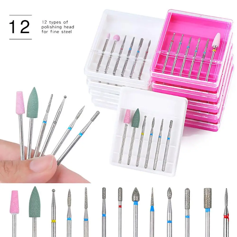 6pcs Ceramic Diamond Nail Drill Set Milling Cutter for Manicure Rotary Burr Clean Bits Electric Machine Art Accessory
6pcs Ceramic Diamond Nail Drill Set Milling Cutter for Manicure Rotary Burr Clean Bits Electric Machine Art Accessory