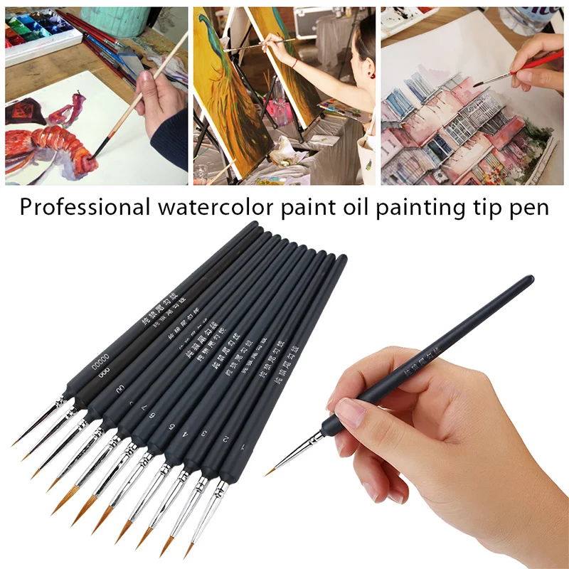 Technical Pen Painting Brush Scriptliner Wooden Handle Wolves Hairs School Art Cartoon 19 Size Liquid Watercolour Paint
Technical Pen Painting Brush Scriptliner Wooden Handle Wolves Hairs School Art Cartoon 19 Size Liquid Watercolour Paint