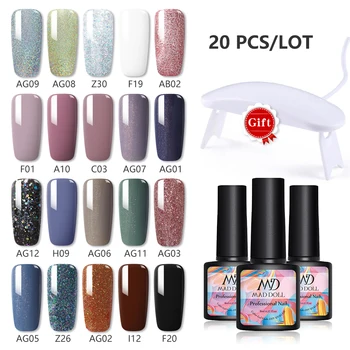 20Pcs Set Gel Nail Polish Set For Manicures Nail Kit Professional Set Gel Varnish Kit 8ML Gel Polish Set Varnish Hybrid
20Pcs Set Gel Nail Polish Set For Manicures Nail Kit Professional Set Gel Varnish Kit 8ML Gel Polish Set Varnish Hybrid