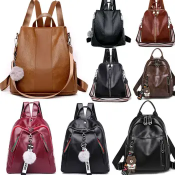 New backpack PU leather girl casual backpack fashion versatile travel large capacity backpack anti-theft student bag girl
New backpack PU leather girl casual backpack fashion versatile travel large capacity backpack anti-theft student bag girl