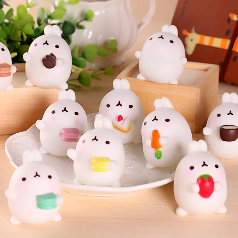 Фото Cute Potato Rabbit Toy Squishy Coffee Maccaron Hold-Rabbit Glutinous Rice Potatoes Creative Cartoon Ornaments | Игрушки и хобби