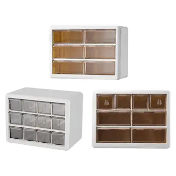 NEW Jewelry Plastic Makeup Organizer Make Up Brush Storage box with Drawer Cotton Swabs Stick Storage case escritori Gift Case
NEW Jewelry Plastic Makeup Organizer Make Up Brush Storage box with Drawer Cotton Swabs Stick Storage case escritori Gift Case