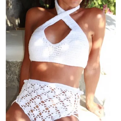 2019 Hot Selling Europe And America Sexy Bandage Cloth Halter Crochet Hollow out Bikini Split Type Swimsuit Women's
2019 Hot Selling Europe And America Sexy Bandage Cloth Halter Crochet Hollow out Bikini Split Type Swimsuit Women's