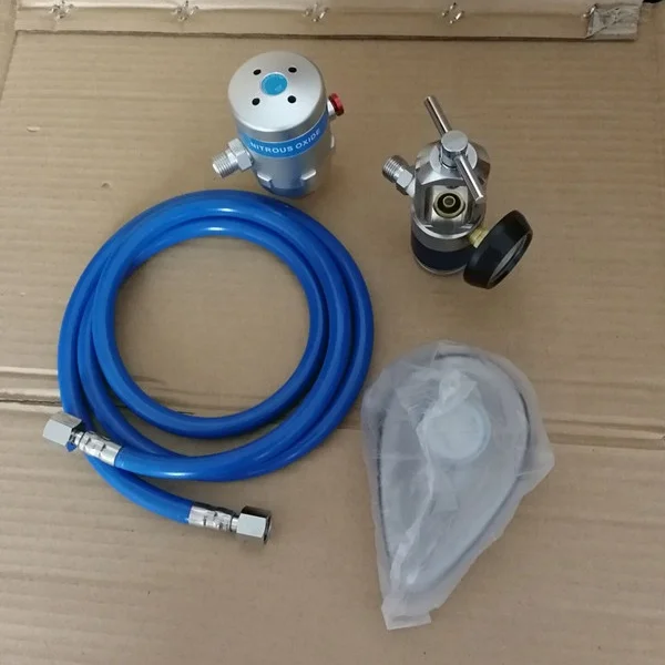 Nitrous Oxide demand valve outfit with MINI brass Click type regulator for medical use
Nitrous Oxide demand valve outfit with MINI brass Click type regulator for medical use
